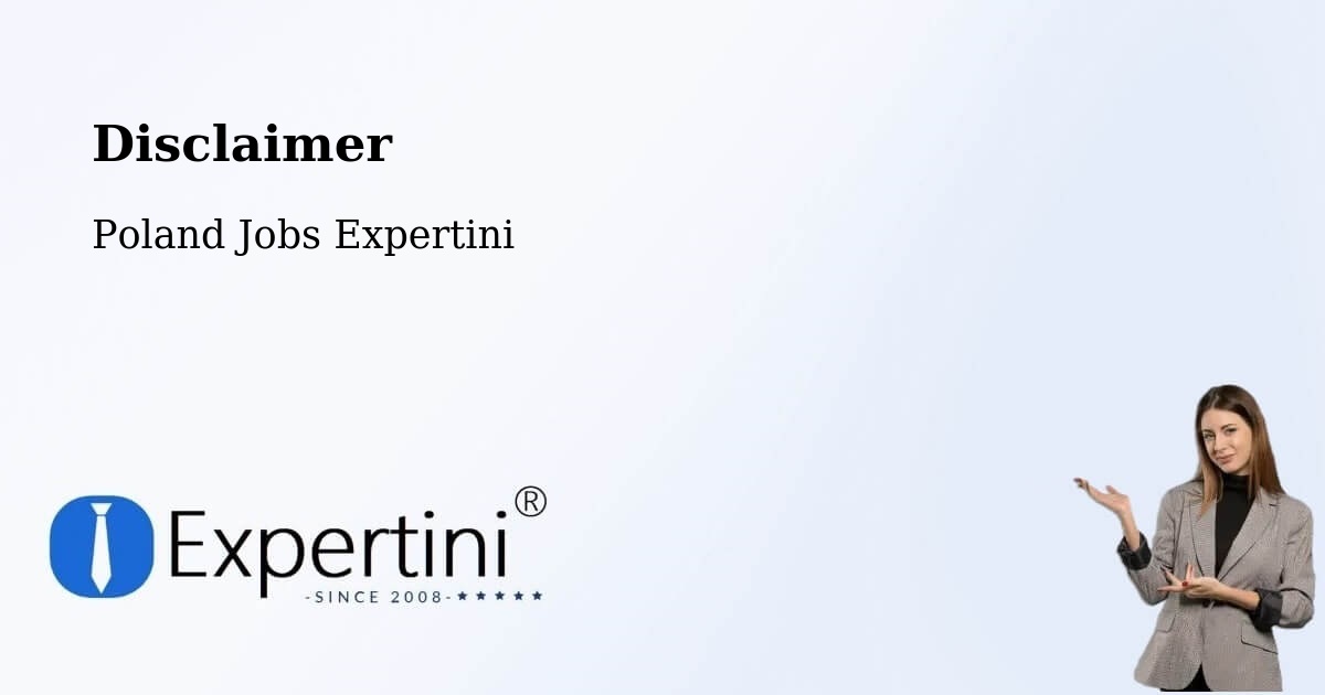 Disclaimer – Duszniki - Poland Jobs Expertini